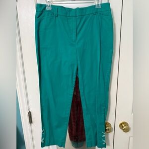 Talbots Green Cropped Pants